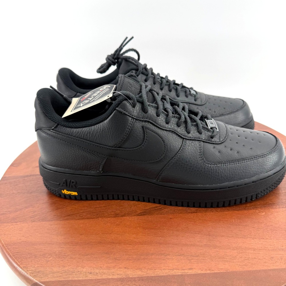 Nike Air Force 1 GTX Vibram  Black GORE-TEX Waterproof HV5953-001 Men 11.5